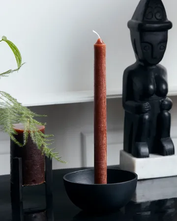 Rustic Wax kynttilä 25 cm 8-pack - Cognac - House Doctor