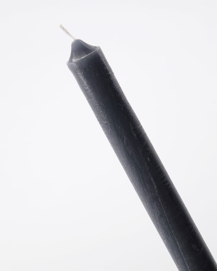 Rustic Wax kynttilä 25 cm 8-pack - Tummanharmaa - House Doctor