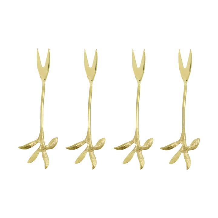 Serve tarjoiluhaarukka 4-pack. - Antiikkikultainen - House Doctor