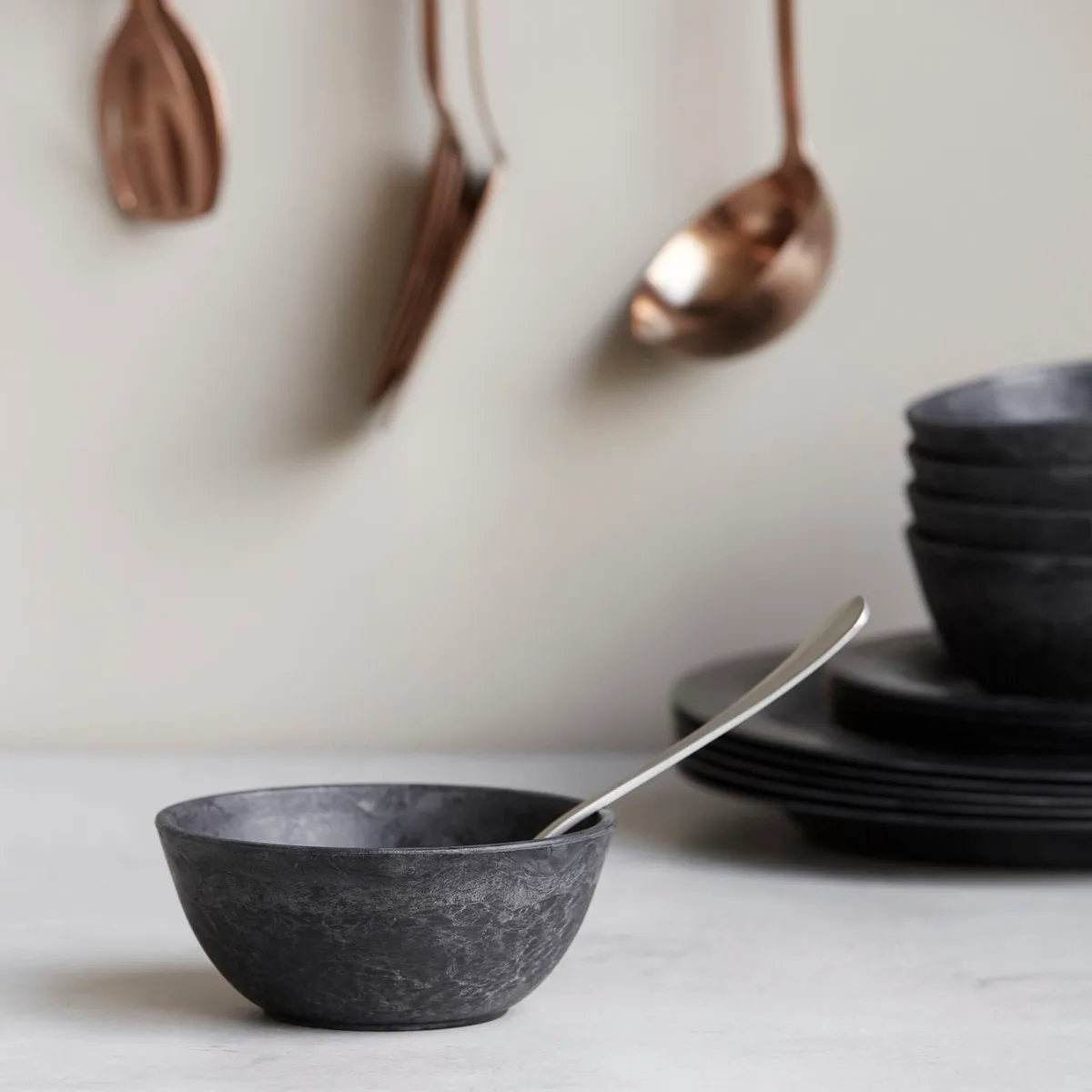 Serveur kulho 13 cm, 4-pakkaus, Musta House Doctor