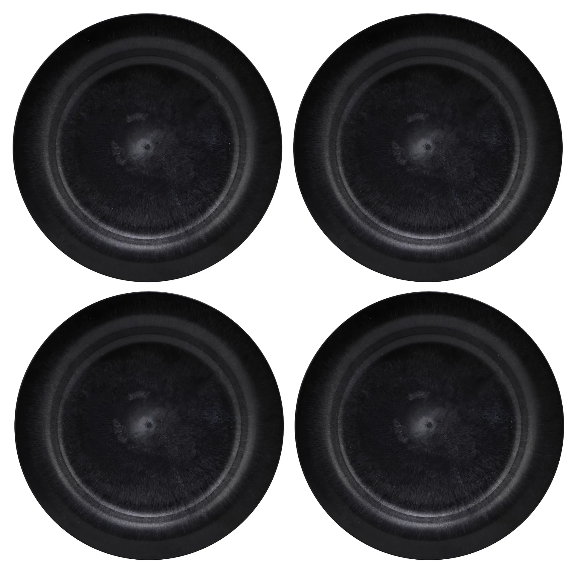 Serveur lautanen 24 cm, 4-pakkaus, Musta House Doctor