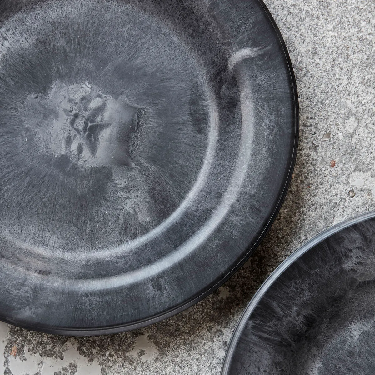 Serveur leipälautanen 18 cm, 4-pakkaus, Musta House Doctor