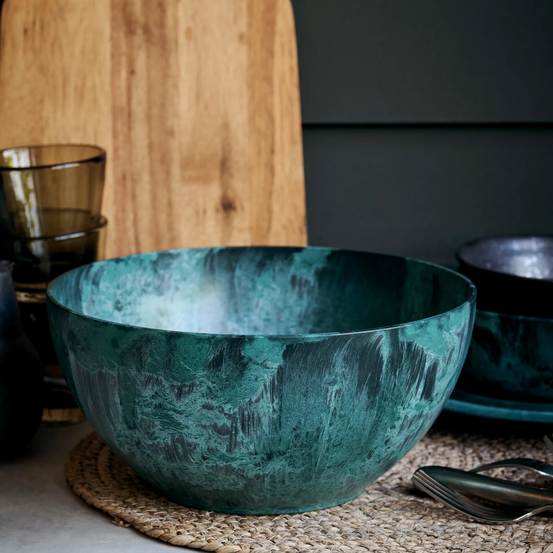 Serveur tarjoilukulho Ø 24 cm, Vihreä House Doctor