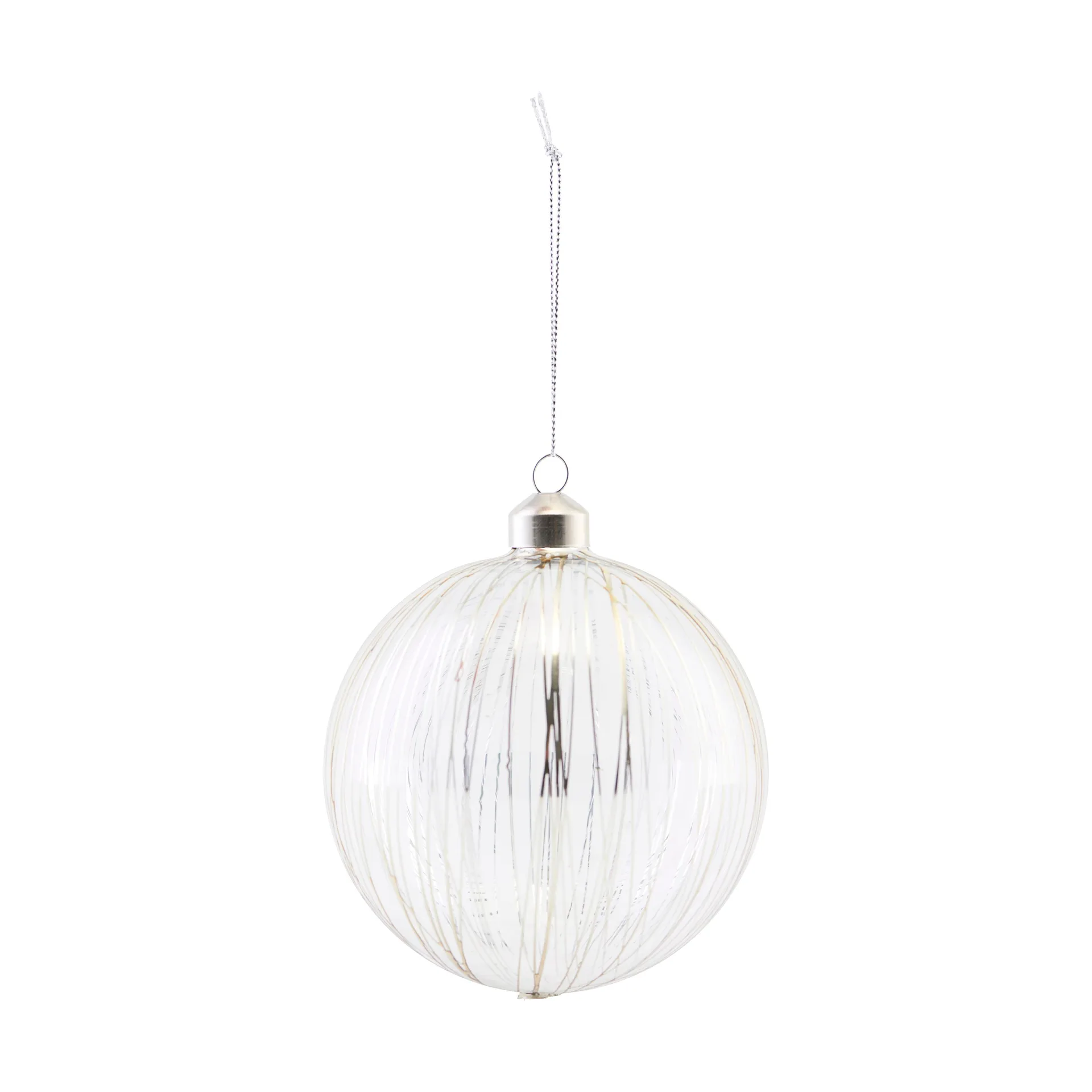 Silver lines joulukuusenpallo, Hopea House Doctor