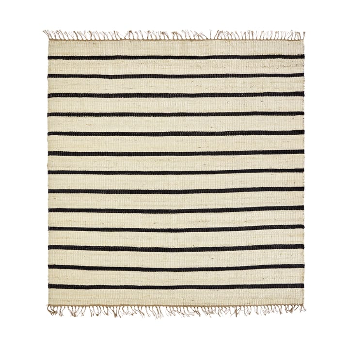 Sima matto 180x180 cm - Svart-natur - House Doctor