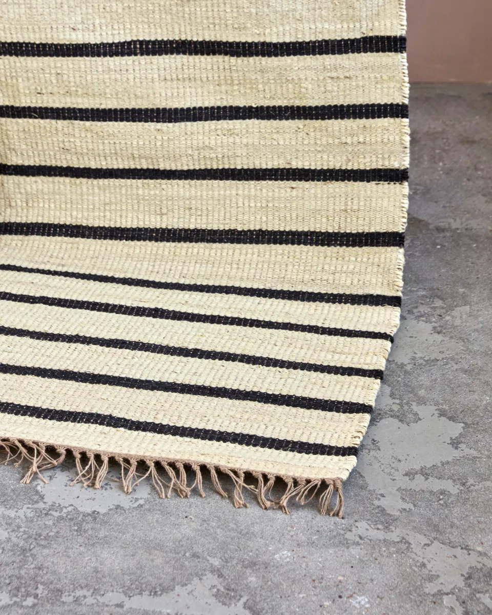 Sima matto 180x180 cm, Svart-natur House Doctor