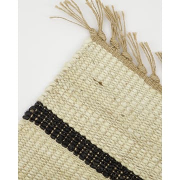 Sima-matto 60x90 cm - Musta-naturel - House Doctor