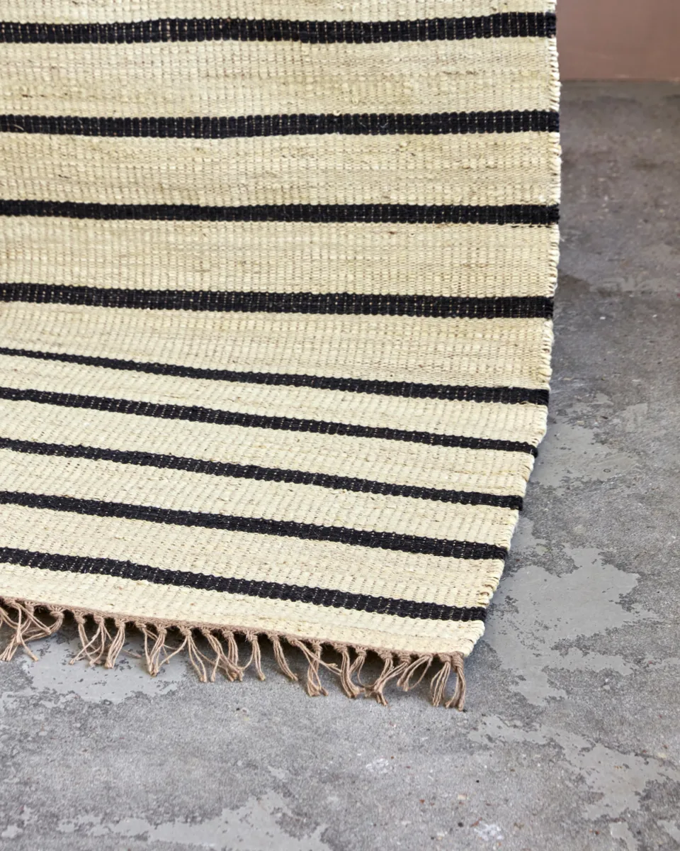 Sima-matto 60x90 cm, Musta-naturel House Doctor