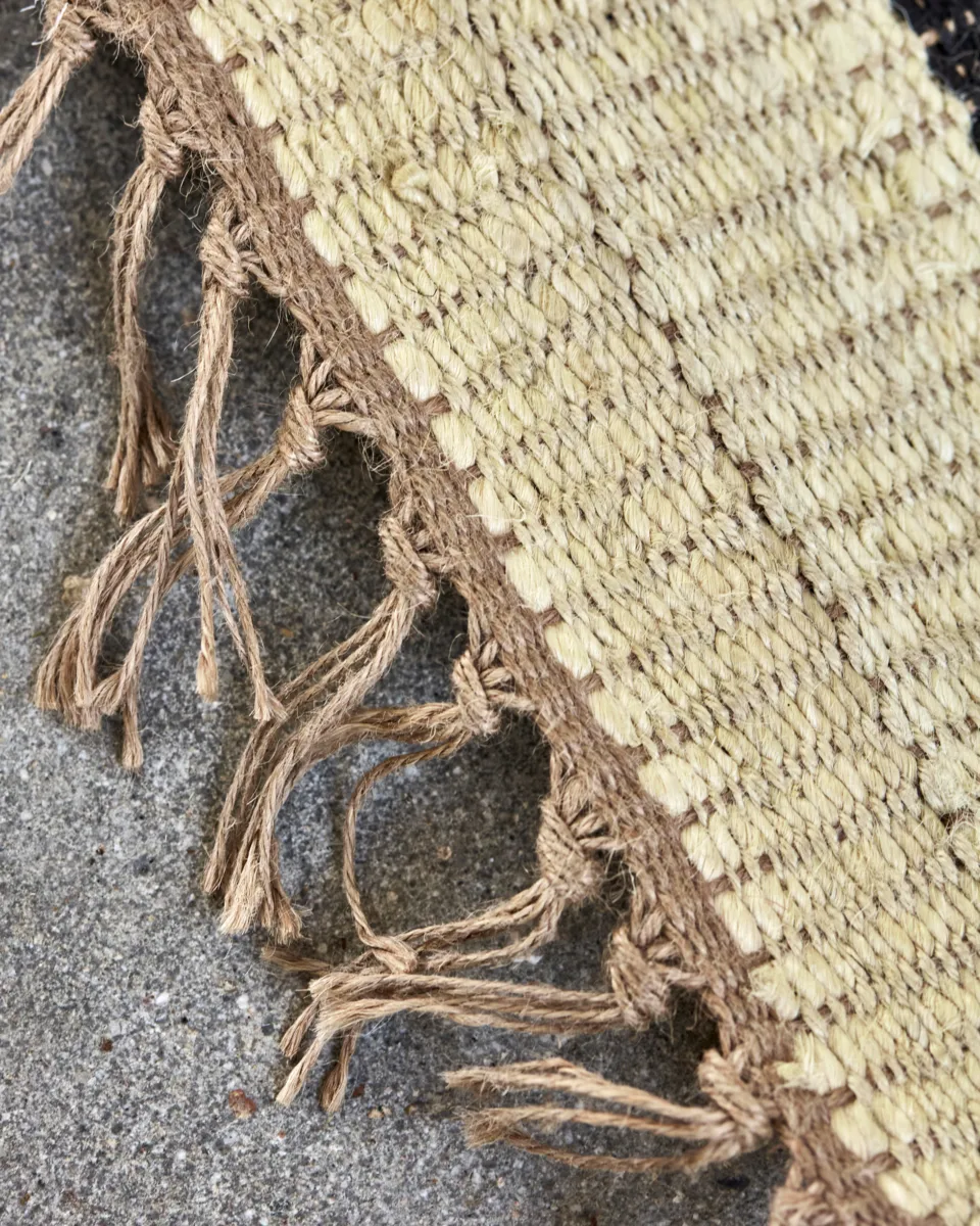 Sima-matto 60x90 cm, Musta-naturel House Doctor