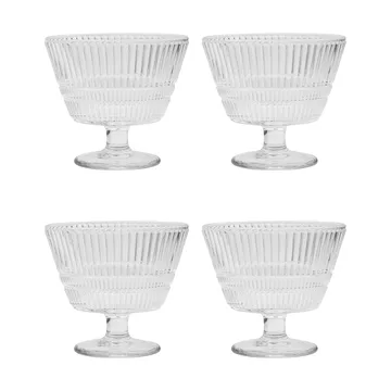 Slots jälkiruokakulho 4-pack - kirkas - House Doctor
