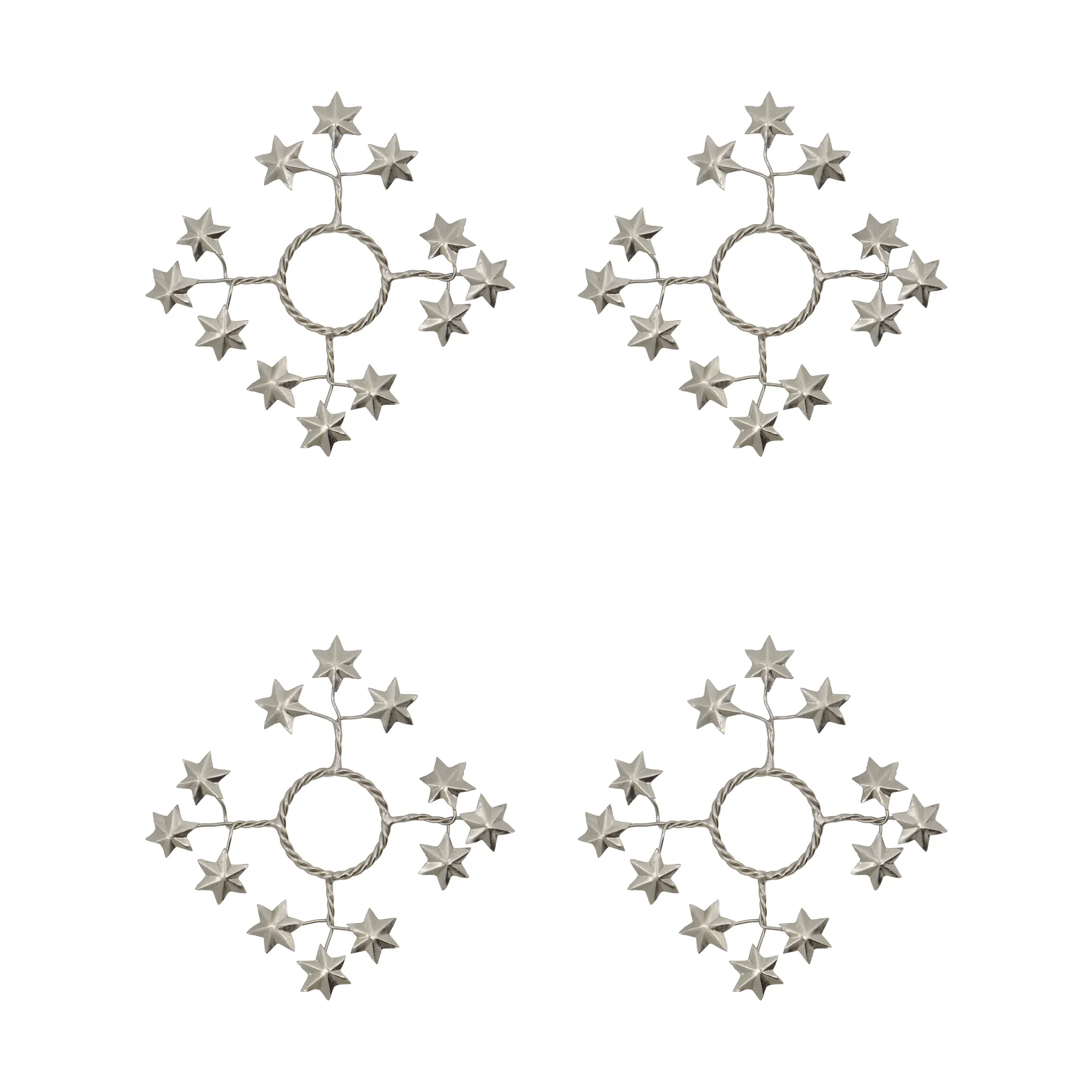 Star kynttilämansetti 4-pack, Hopea House Doctor