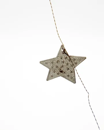 Stars koristenauha - Hopeoitu viimeistely, 200 cm - House Doctor