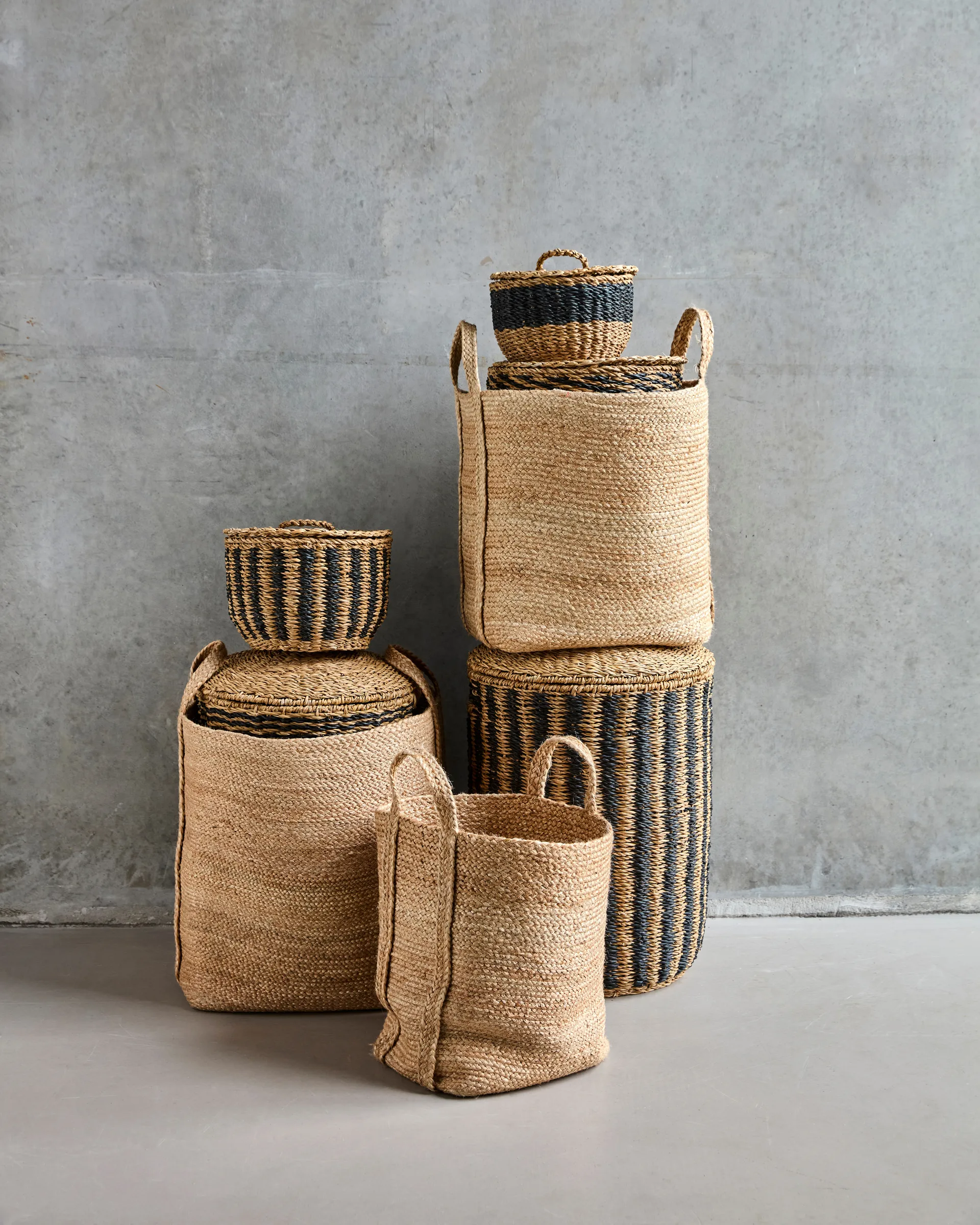 Stella säilytyskori 3 osaa, Luonnonväri House Doctor