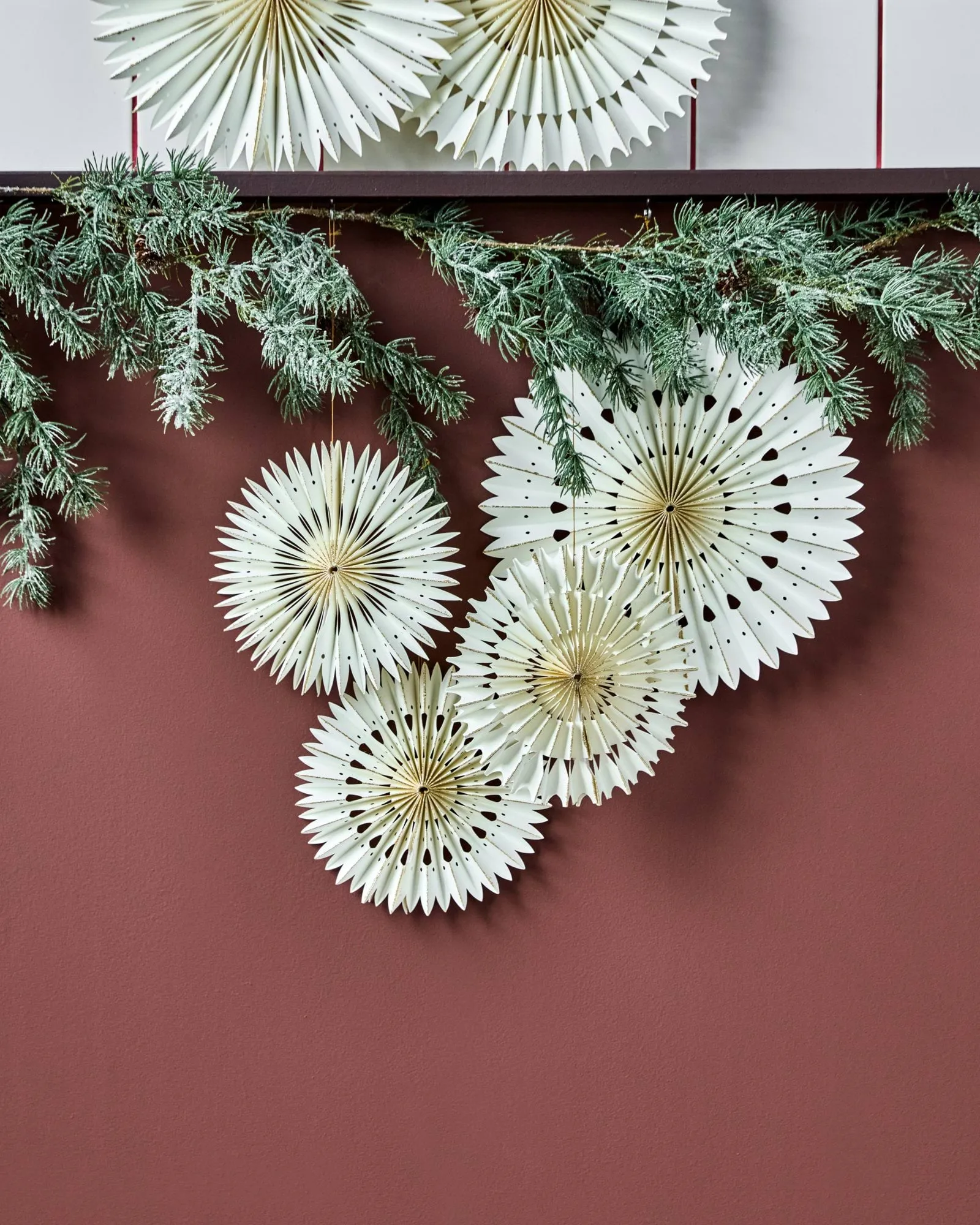 Stelle joulukoristeet 3 osaa, Off-White, Ø20 cm House Doctor