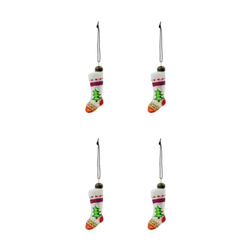 Stok joulusukka joulukoriste 4-pack - Punainen, valkoinen - House Doctor