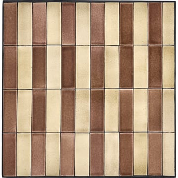 Stripe café-pöytä 62x62 cm - Dusty rose-beige - House Doctor