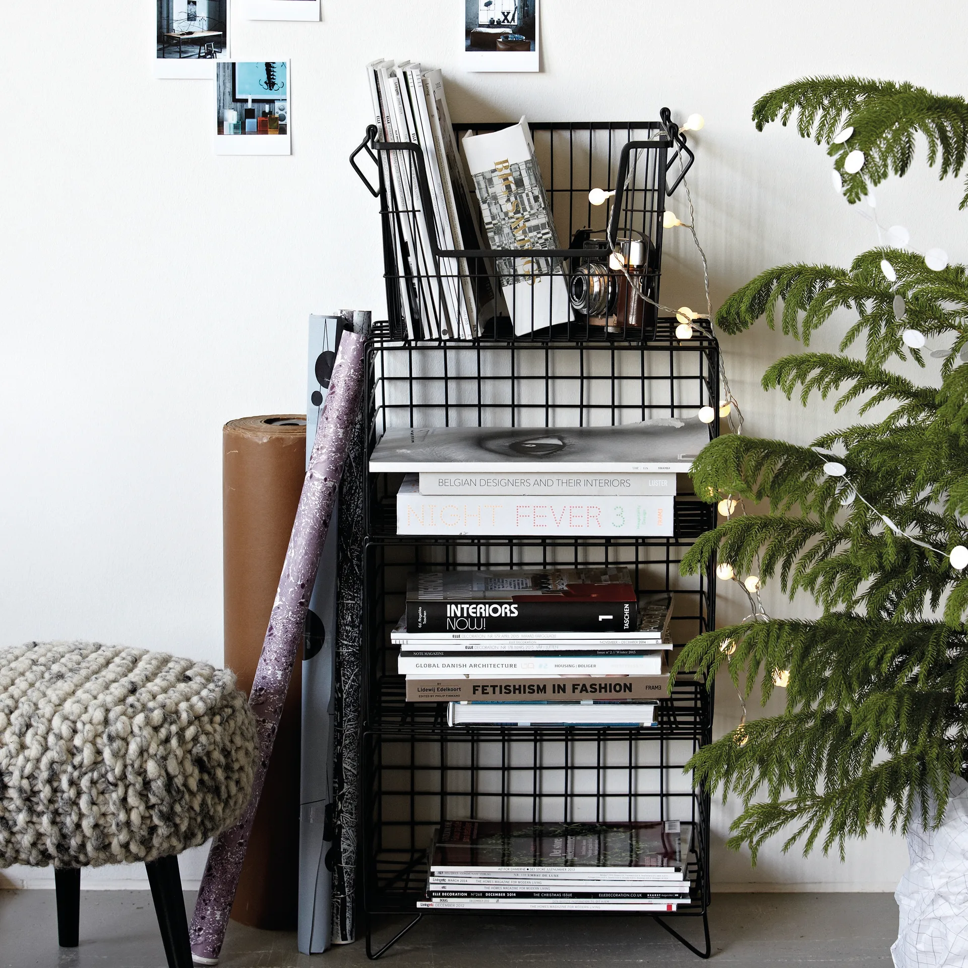 TAW-säilytyskori iso, musta matta House Doctor