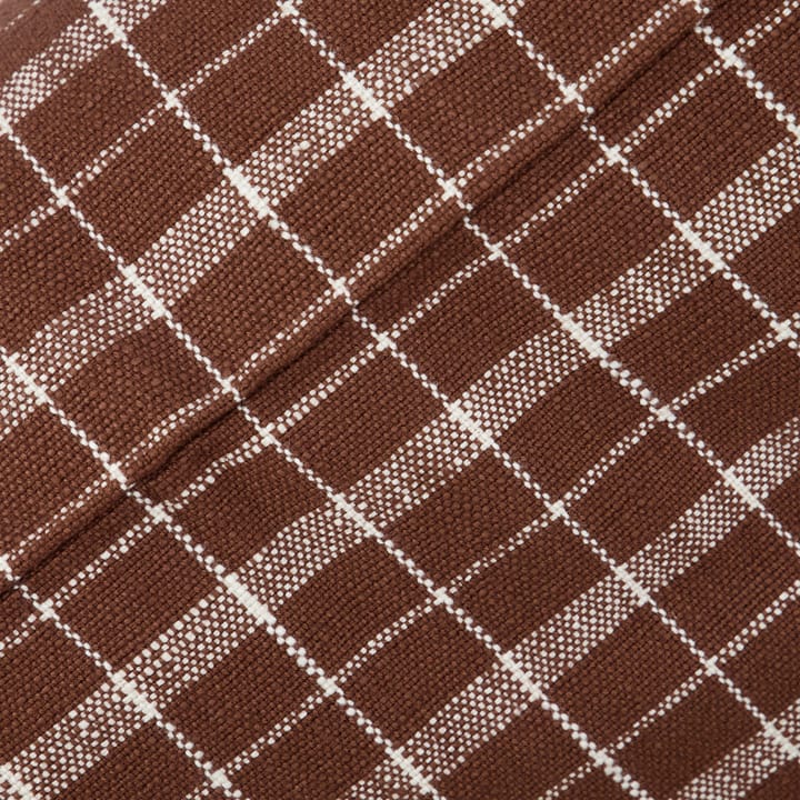 Thame tyynynpäällinen ruudullinen 50x50 cm - Brown - House Doctor