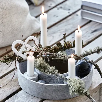 The Ring adventtikynttelikkö Ø26 cm - Grey - House Doctor