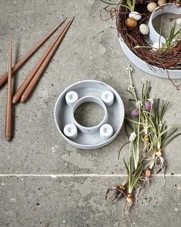 The Ring adventtikynttelikkö Ø26 cm - Grey - House Doctor