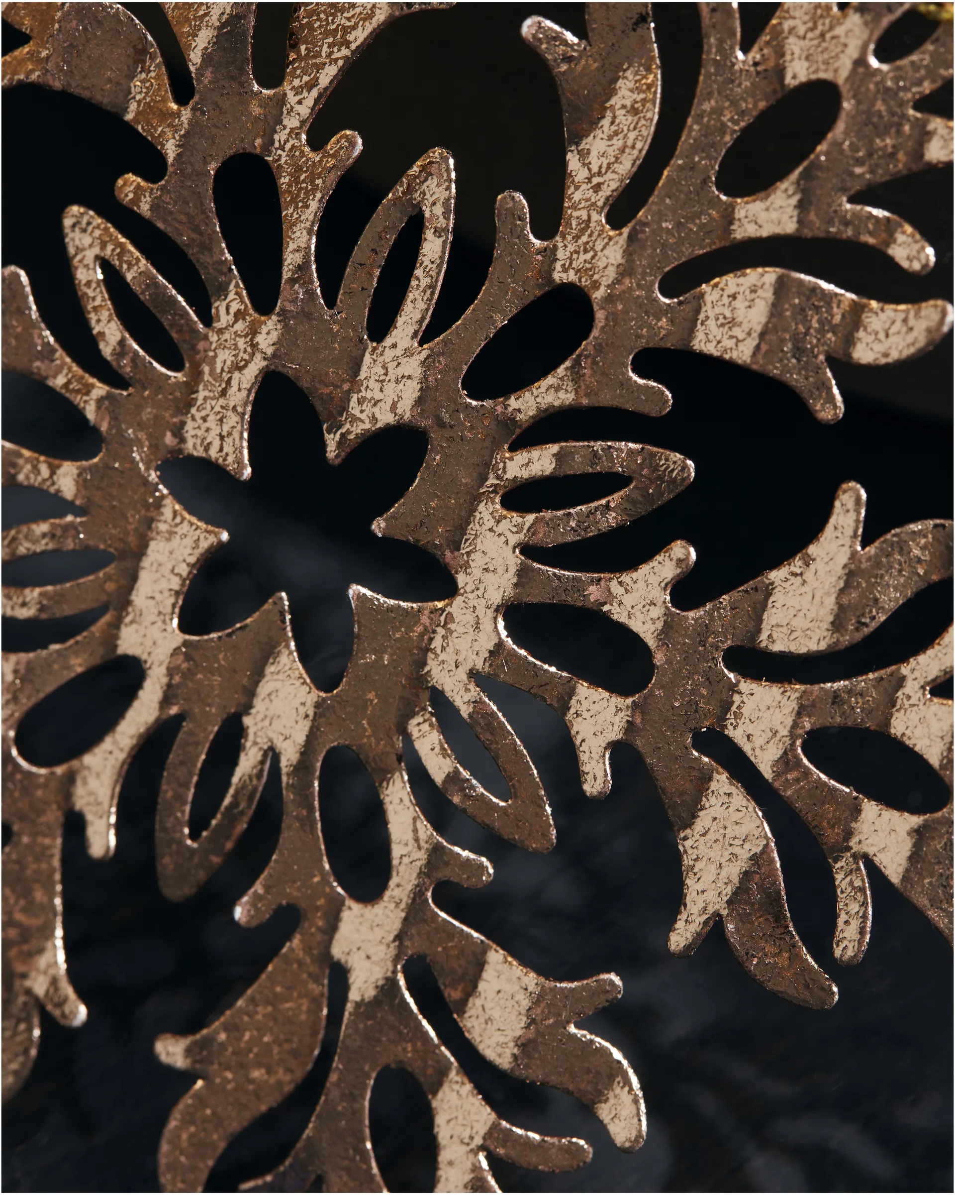 Tin plate joulukoriste, Snow flower House Doctor