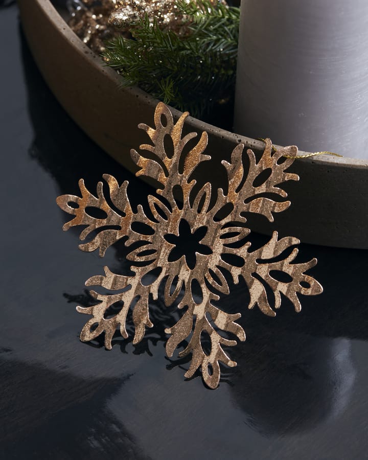 Tin plate joulukoriste, Snow flower House Doctor
