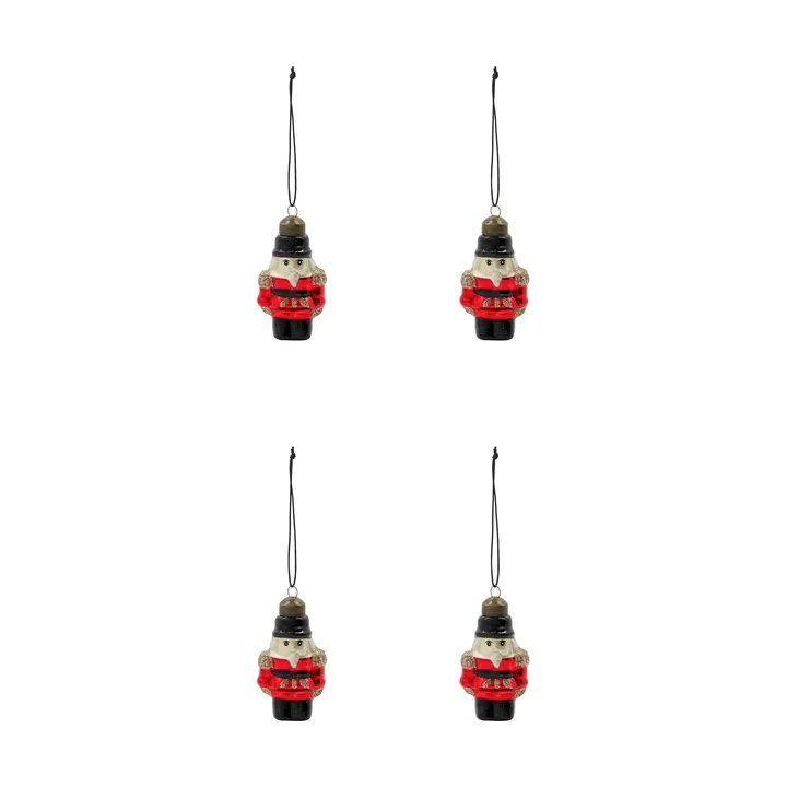 Tino joulukoriste 4-pack - Punainen - House Doctor