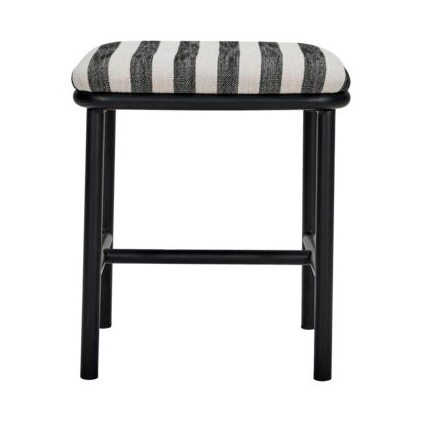 House Doctor Toda pallo 38 cm Musta-Valkea | Skandinaavinen Sisustus | Jakkarat | Musta