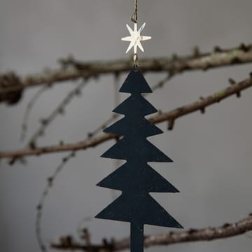 Tree with Star -joulukoriste 3-pakkaus - Musta - House Doctor