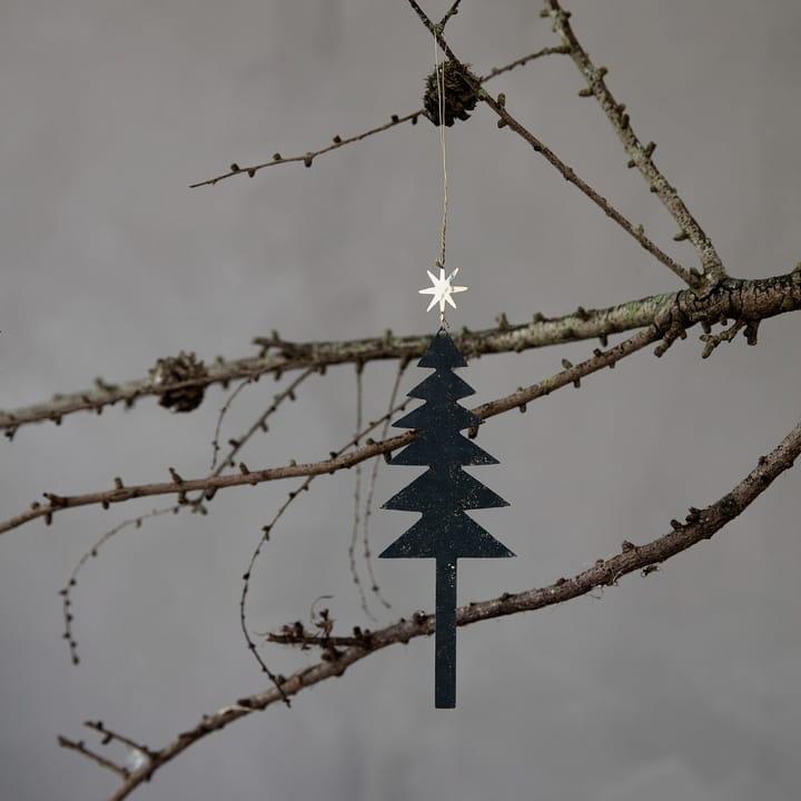 Tree with Star -joulukoriste 3-pakkaus, Musta House Doctor