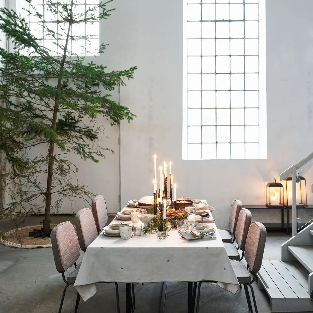 Twinkle pöytäliina 140x240 cm, Taupe House Doctor