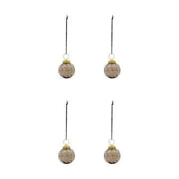 Vellu joulukuusenkoriste 4-pack - Hiekka - House Doctor
