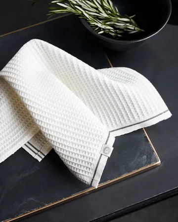 Waffle tiskirätti 30x30 cm 2-pack - Harmaa - House Doctor