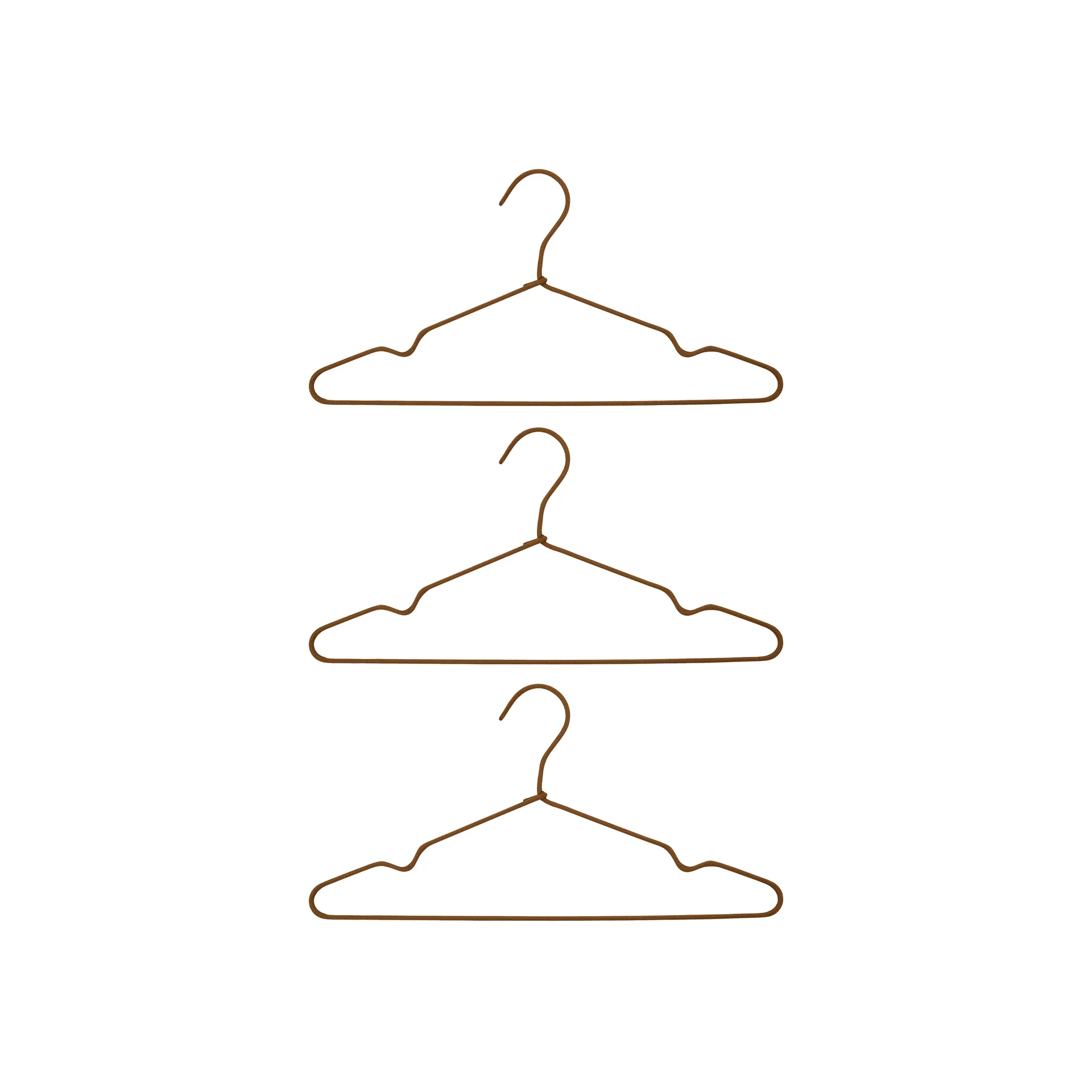 Wire vaateripustin, 3-pakkaus, Ruskea House Doctor