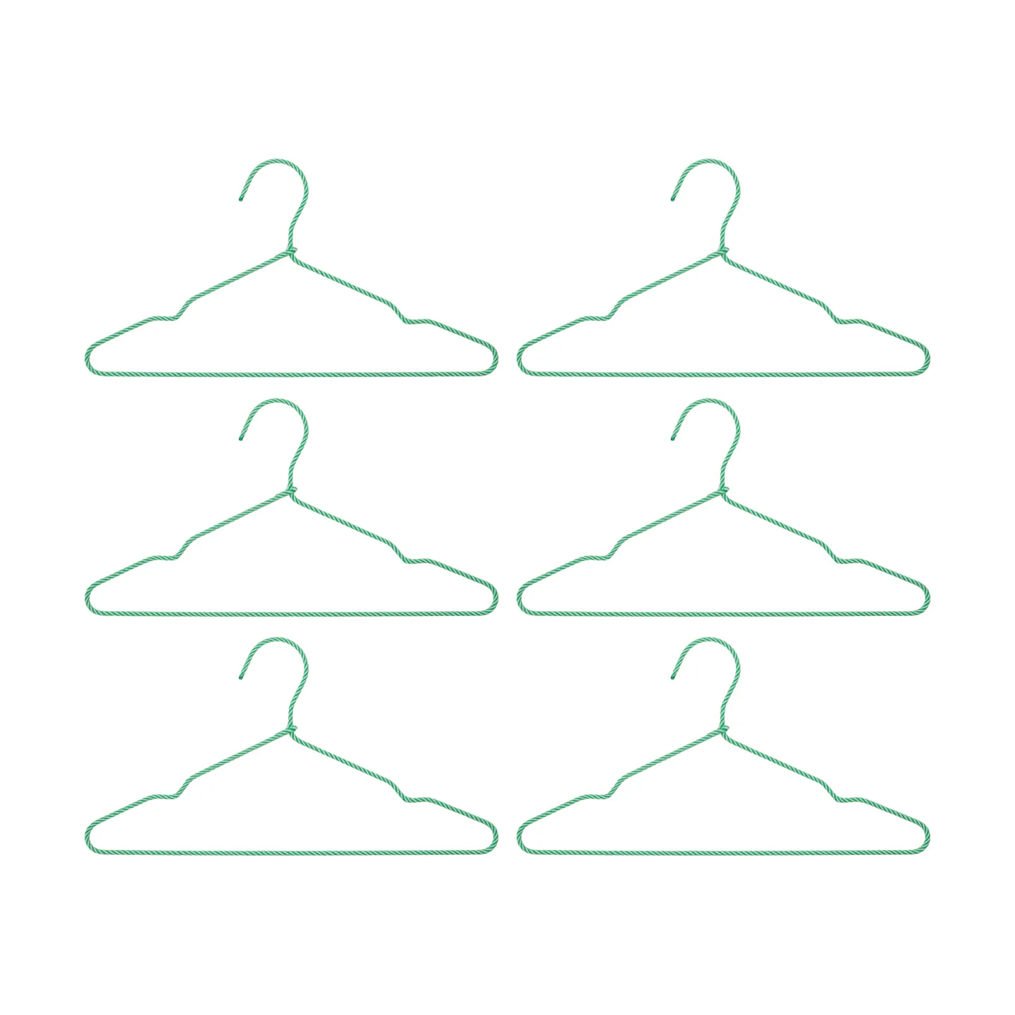 Wire vaateripustin 6-pack, Vihreä House Doctor