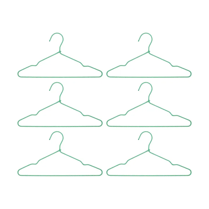 Wire vaateripustin 6-pack - Vihreä - House Doctor