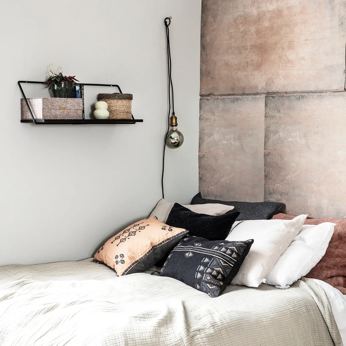 Wired hylly 70 cm, Musta House Doctor