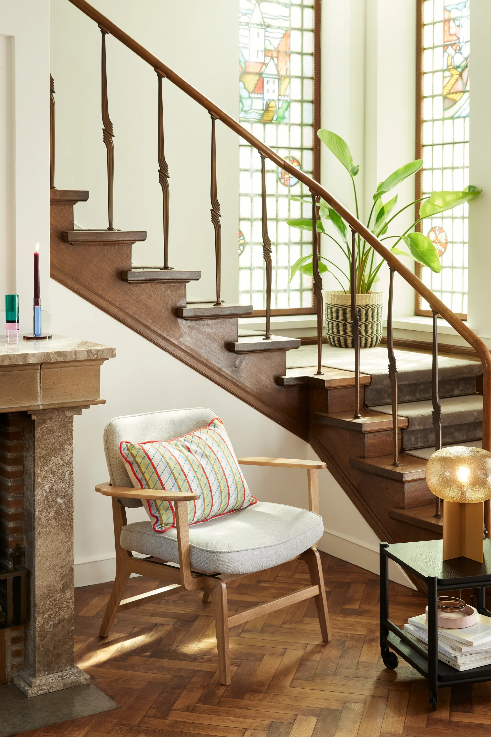 Astro kynttilänjalka, Sininen Hübsch Interior