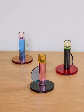 Astro kynttilänjalka - Vaaleanpunainen - Hübsch Interior