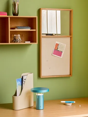 BringMe mini kannettava pöytävalaisin - Metallic turquoise - Hübsch Interior