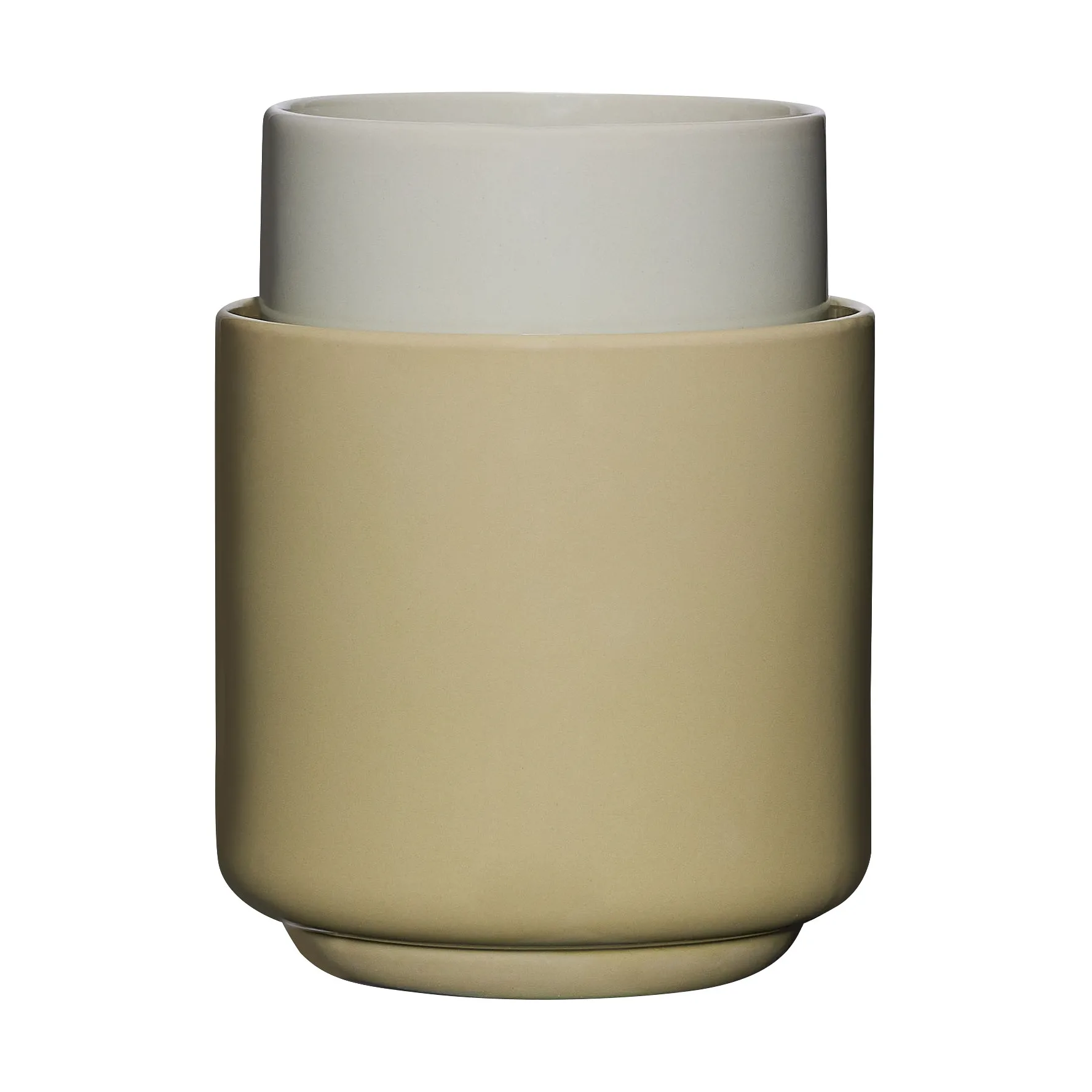 Deux ruukku setti 2 osaa, Vaaleanvihreä-hiekka Hübsch Interior