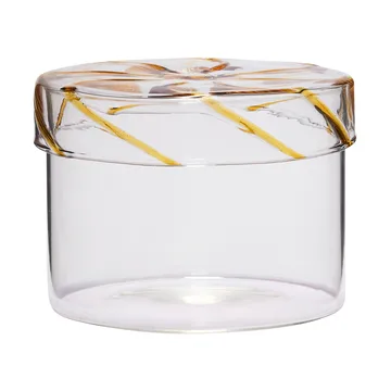 Heir säilytyspurkki matala - Keltainen - Hübsch Interior