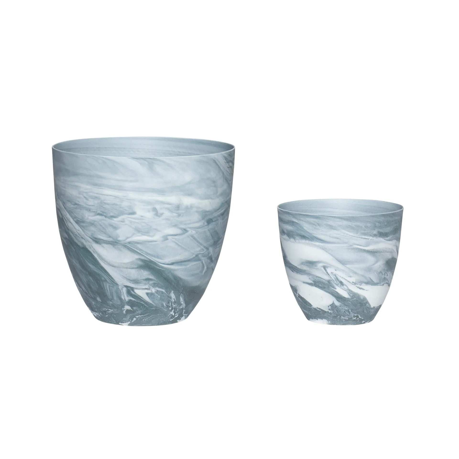 Hübsch kynttilälyhty 2-pakkaus, Tummanharmaa-valkoinen Hübsch Interior