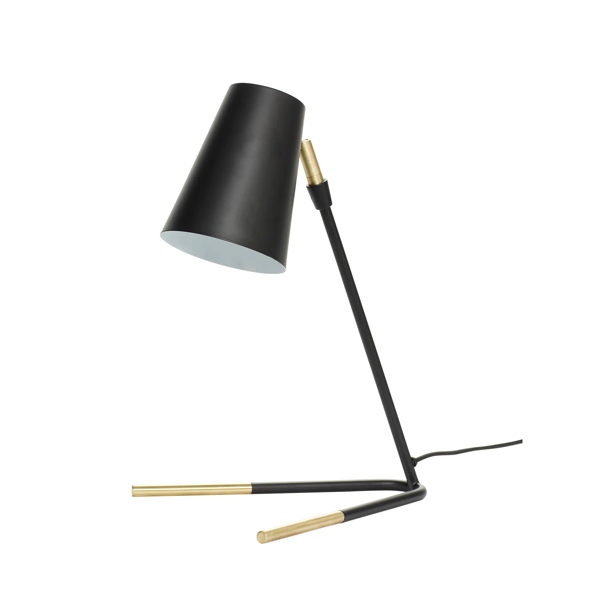 Hübsch pöytävalaisin H46 cm, Messinki-musta Hübsch Interior