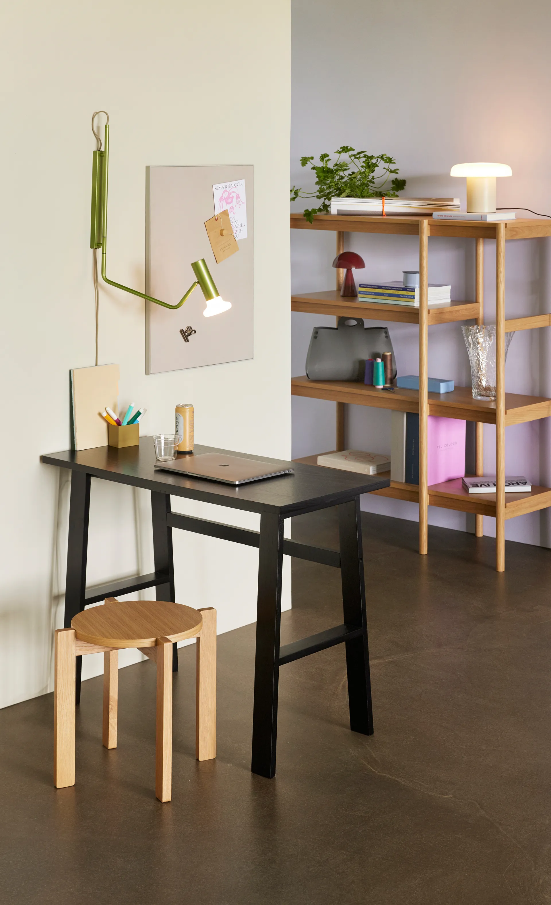 Hübsch Wally seinävalaisin, Vaalea vihreä Hübsch Interior