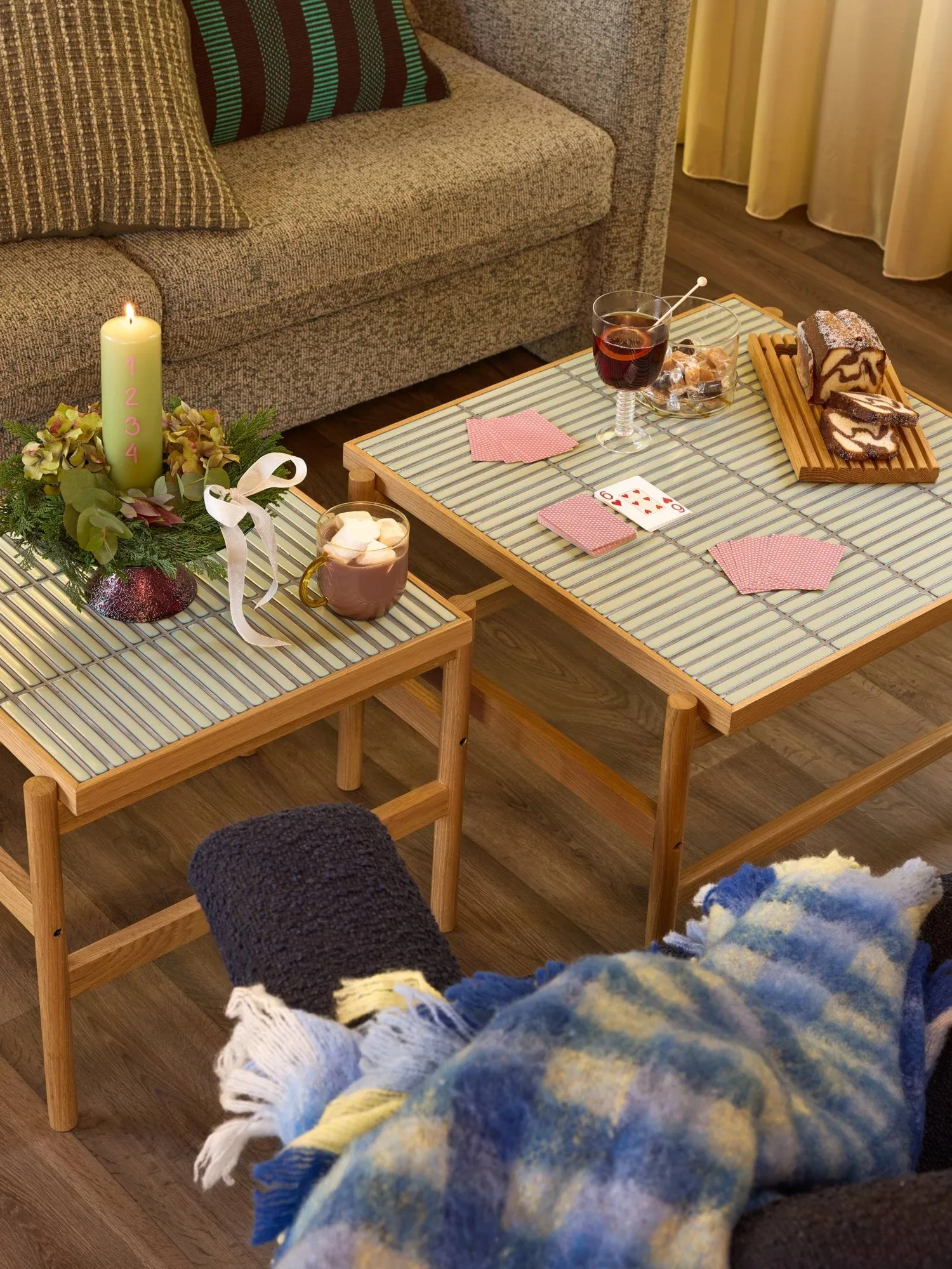 Loom viltti, Blue, 140x200 cm Hübsch Interior