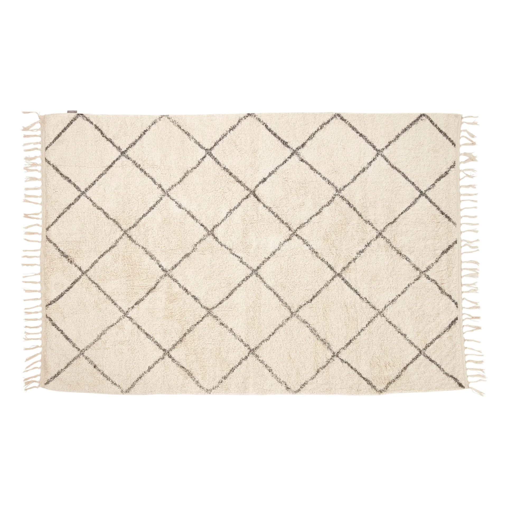 Matto 120x180 cm viskoosi beige, Valko-harmaa Hübsch