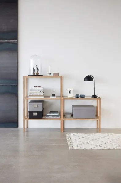 Matto 90x150 cm, Valko-harmaa Hübsch Interior