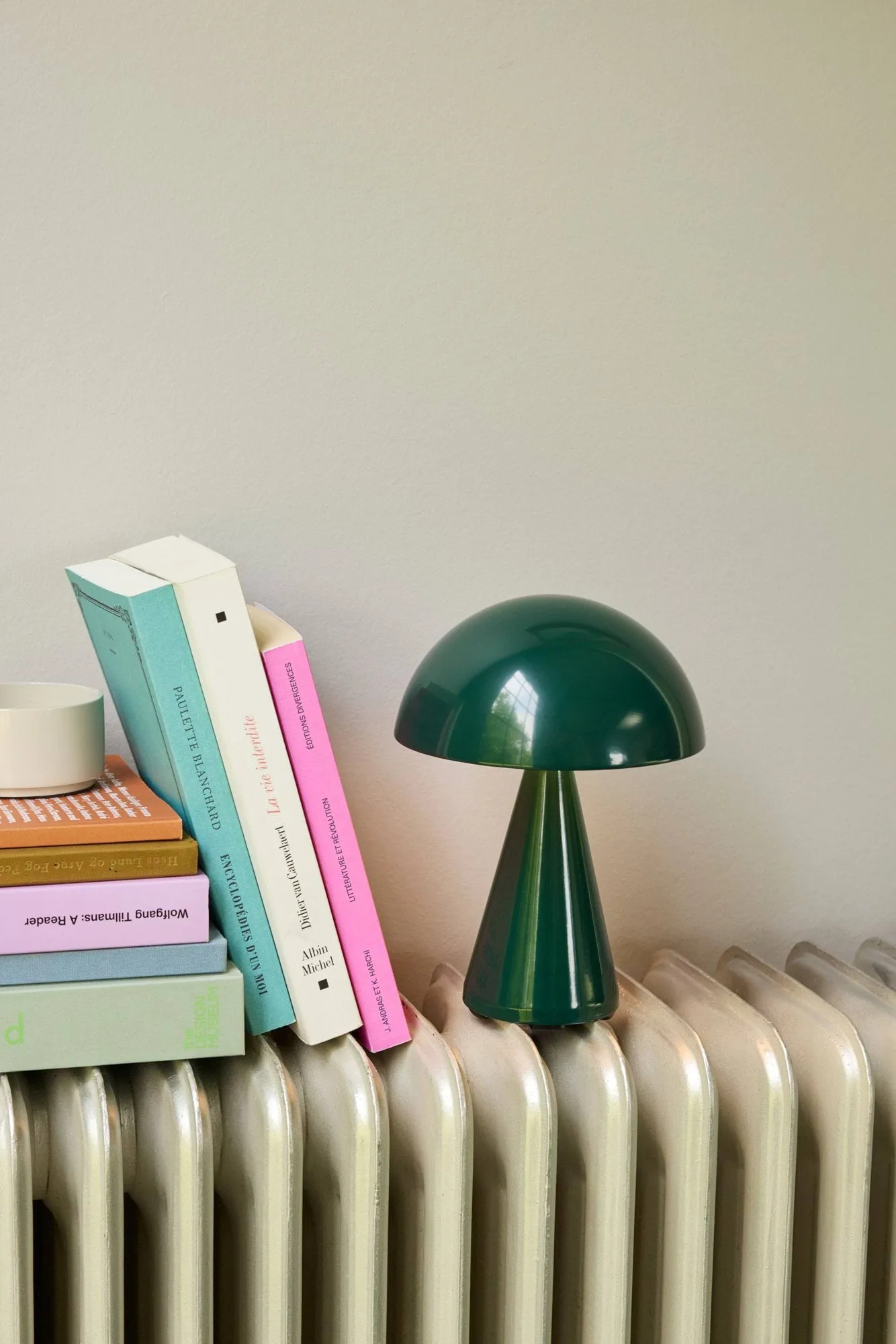 Mush kannettava pöytälamppu, Tummanvihreä, 20 cm Hübsch Interior