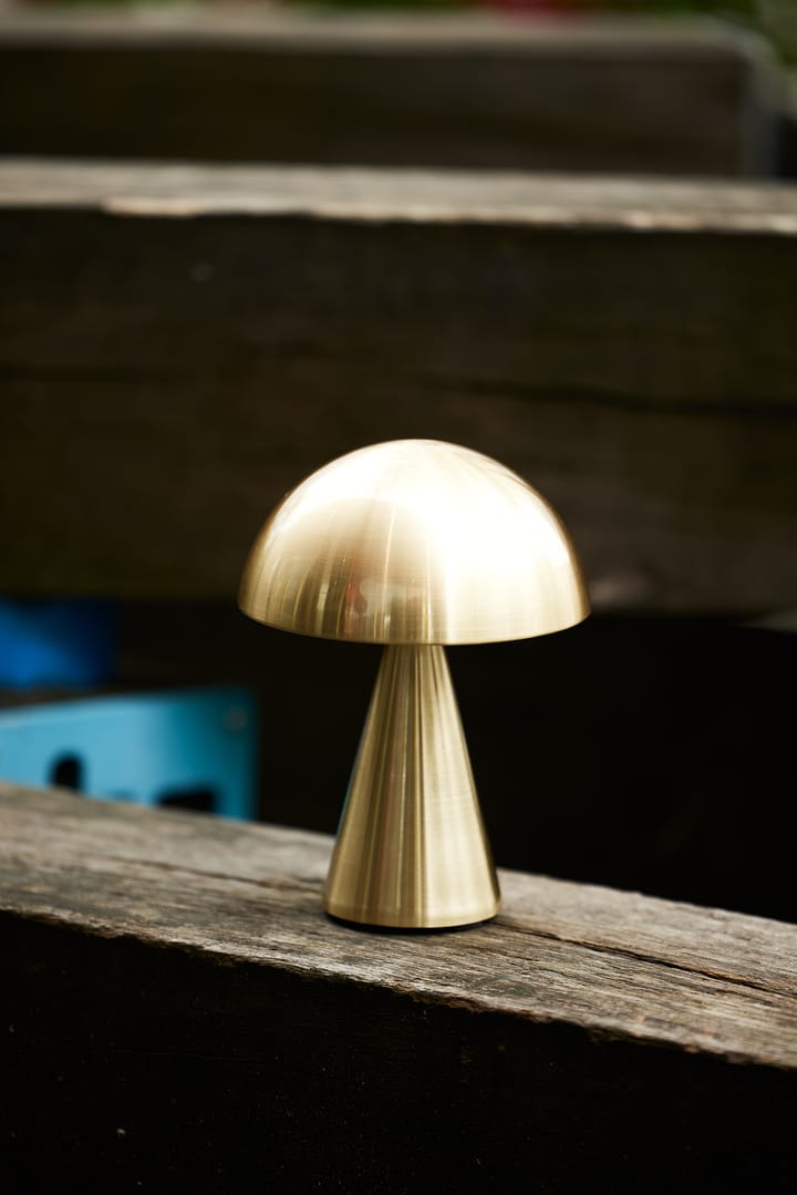 Mush kannettava pöytävalaisin, Brass Hübsch Interior